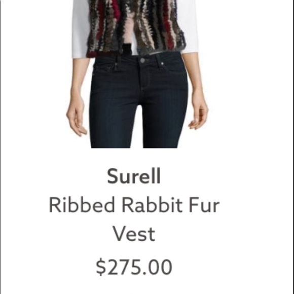 Beautiful New Rabbit fur vest - Picture 3 of 5